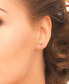 ფოტო #3 პროდუქტის 4-Pc. Set Lab-Grown White Sapphire Holiday-Themed Stud Earrings (1/3 ct. t.w.) in Sterling Silver