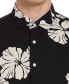 Men's Contemporary Floral Print Short Sleeve Button-Front Shirt