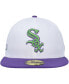 Фото #3 товара Men's White Chicago White Sox Side Patch 59Fifty Fitted Hat
