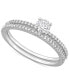 ფოტო #1 პროდუქტის Diamond Bridal Ring Set (1/2 ct. t.w.) in 14k White Gold