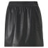Puma T7 Faux Leather Mini Skirt Womens Black Casual 53569351