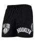 Фото #3 товара Men's Black Brooklyn Nets Mesh Capsule Shorts