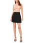 ფოტო #3 პროდუქტის Women's Solid Side Slit Short A-line Mini Skirt