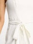 Forever New Petite strapless jumpsuit in ivory