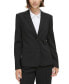 Petite Two-Button Notch-Collar Jacket