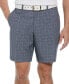 Фото #6 товара Men's Check Print Performance 8" Golf Shorts