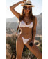 Фото #3 товара Women's Contrast Detail Underwire Bikini Top