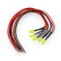 5mm 12V LED with resistor and wire - yellow