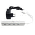 Фото #3 товара USB-разветвитель Woxter PE26-142 Белый Серебристый Алюминий (1 штук)