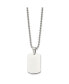 ფოტო #2 პროდუქტის Brushed 2mm Reversible Dog Tag Ball Chain Necklace