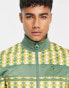 Фото #3 товара Sergio Tacchini zip through track top in yellow and green