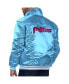 Levi’s x Starter Men's Light Blue Philadelphia Phillies Silver Tab Satin Full-Snap Trucker Jacket