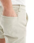 ASOS DESIGN 2 pack skinny chino shorts in khaki and stone save