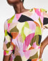 Фото #3 товара Nobody's Child long sleeve tea dress in abstract print