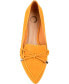 ფოტო #4 პროდუქტის Women's Muriel Bow Detail Pointed Toe Flats
