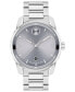 Фото #1 товара Men's Swiss Bold Verso Stainless Steel Bracelet Watch 42mm