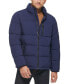 Men's Stretch Hooded Puffer Jacket, Created for Macy's