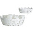 B AND B Oval Fruit Bowl Flowers