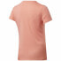 Women’s Short Sleeve T-Shirt Reebok Workout Ready Supremium Pink