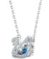 Фото #2 товара Swarovski silver-Tone Cubic Zirconia Swan Pendant Necklace, 14-7/8" + 2" extender
