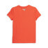 Puma Classics Brand Love Logo Crew Neck Short Sleeve T-Shirt Womens Orange Casua