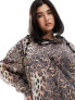 Фото #7 товара ASOS DESIGN Curve long raincoat in animal print