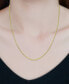 Box Link 20" Chain Necklace in 18k Gold-Plated Sterling Silver, Created for Macy's
