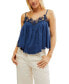 ფოტო #1 პროდუქტის Women's Kayla Lace Trim Sleeveless Cotton Top