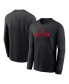 Фото #1 товара Men's Black San Francisco 49ers Sideline Performance Long Sleeve T-Shirt