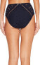 Фото #2 товара Robin Piccone Womens' 236717 Crochet Bikini Bottom Midnight Navy Size XS