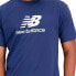 Фото #3 товара Футболка с коротким рукавом мужская New Balance Essentials Stacked Logo Синий