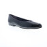 Capps Kaylx Flat 90124 Womens Black Synthetic Slip On Ballet Flats Shoes