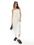 Фото #1 товара Nobody's Child Maddy strappy midi dress in cream stripe