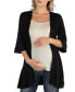 Фото #1 товара Open Front Elbow Length Sleeve Maternity Cardigan