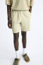 Faded jogging bermuda shorts