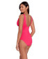 Фото #2 товара Women's Ruffle Surplice One Piece Swimsuit