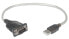 Фото #3 товара IC Intracom USB-A to Serial Converter cable - 45cm - Male to Male - Serial/RS232/COM/DB9 - Prolific PL-2303RA Chip - Equivalent to Startech ICUSB232V2 - Black/Silver cable - Blister - Grey - 0.45 m - RS-232 - USB A - Male - Male