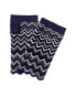 Фото #1 товара Forte Cashmere Zigzag Cashmere Texting Gloves Women's Blue