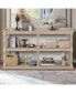 Elegant 3-Tier Console Table with Ample Storage and Artistic Design