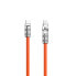 Фото #1 товара Mocny kabel kątowy USB-C - USB-C 120W 1m rotacja 180 pomarańczowy