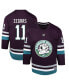 Фото #1 товара Big Boys Trevor Zegras Purple Anaheim Ducks 30th Anniversary Replica Player Jersey