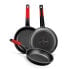 Non-stick frying pan BRA A411226 Black Stainless steel