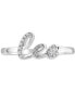 ფოტო #3 პროდუქტის EFFY® Diamond Zodiac Leo Ring (1/20 ct. t.w.) in Sterling Silver