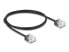 Фото #2 товара Delock RJ45 Netzwerkkabel Cat.6 UTP Ultra Slim 1 m schwarz mit kurzen - Network - CAT 6