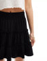 Фото #4 товара ASOS DESIGN shirred waist rara skirt in black