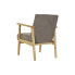 Armchair DKD Home Decor Natural Beige Polyester Pinewood (63 x 68 x 81 cm)