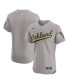 Men's Gray Oakland Athletics Road Vapor Premier Elite Patch Jersey