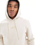 Tommy Jeans Gold Signature Logo Hoody in Dark White