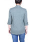 ფოტო #2 პროდუქტის Petite 3/4 Sleeve Two in One Top