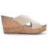 Фото #1 товара CL by Laundry Kindling Wedge Womens Beige Casual Sandals KINDLING-402